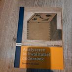 Hennie Boeije - Analyseren in kwalitatief onderzoek, Ophalen of Verzenden, Zo goed als nieuw, Hennie Boeije, Sociale wetenschap