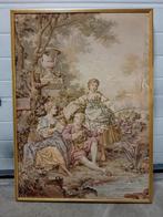 Vintage Wandkleed in gelijst goud kleurige lijst, Antiek en Kunst, Ophalen