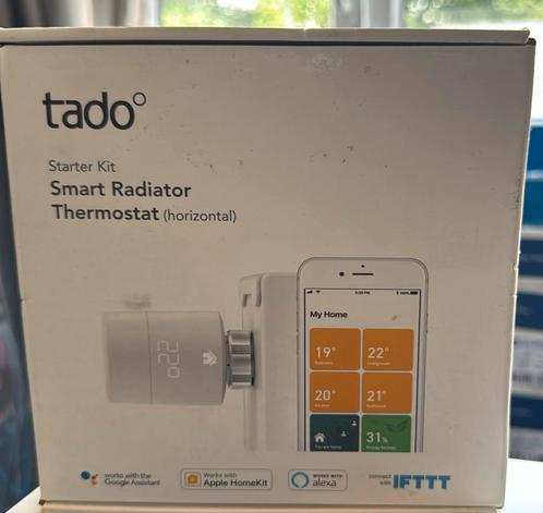 Tado Starter Kit Smart Radiator Thermostat (Nieuw in doos), Doe-het-zelf en Verbouw, Thermostaten, Zo goed als nieuw, Ophalen of Verzenden