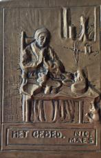 523 Mooi oud koper afbeelding: Het gebed; van Nic. Maes, Ophalen of Verzenden, Gebruikt, Overige typen, Christendom | Katholiek