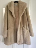 Jas Faux fur coat, Ophalen, H&M, Beige, Maat 36 (S)