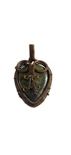 Kambaba Jasper Hanger - Handgemaakt Koperdraad, Overige voorstellingen, Nieuw, Ophalen of Verzenden, Steen of Mineraal