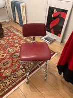 Vintage bureaustoel leer rood, Ophalen, Leer, Zo goed als nieuw, Eén
