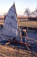 DN ijszeiler, Watersport en Boten, Ophalen, Gebruikt, 3 tot 6 meter, Minder dan 15 m²