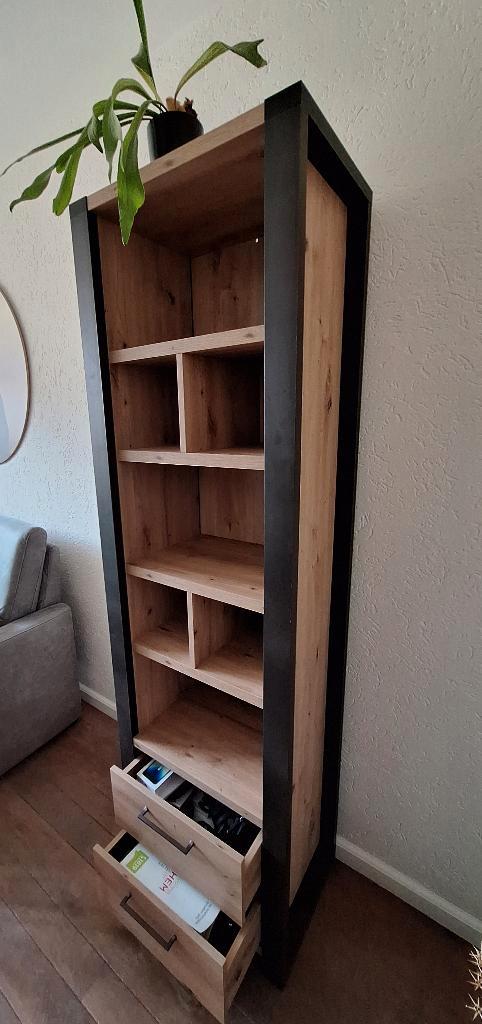 Boekenkasten, Huis en Inrichting, Kasten | Boekenkasten, Zo goed als nieuw, 50 tot 100 cm, 150 tot 200 cm, 25 tot 50 cm, Met lade(s)