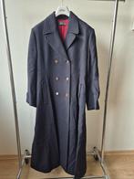 Tandem lange wollen mantel blauw maat 40 double breasted, Maat 38/40 (M), Tandem, Blauw, Ophalen of Verzenden