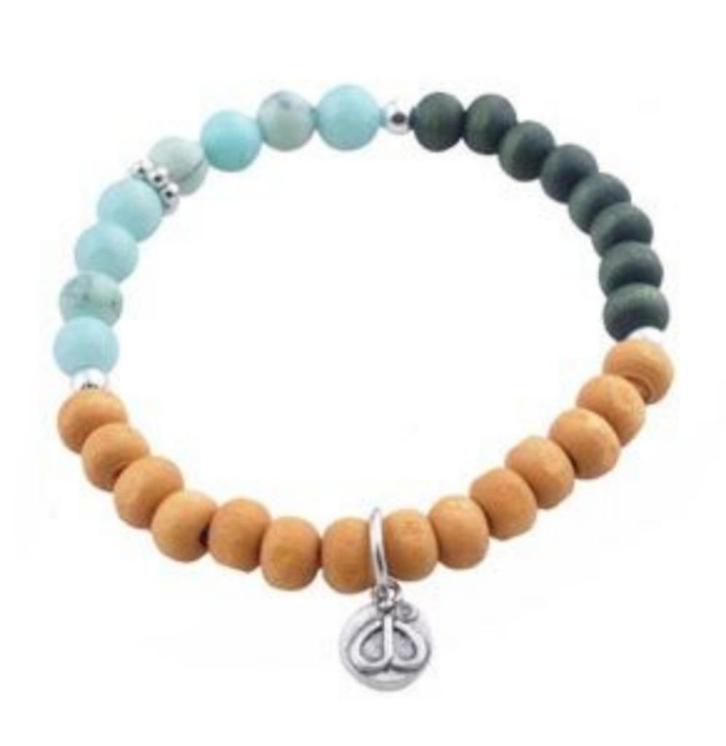 SALE: Elastische armband van natuursteen, Sieraden, Tassen en Uiterlijk, Armbanden, Nieuw, Elastiek, Overige kleuren, Met bedels of kralen