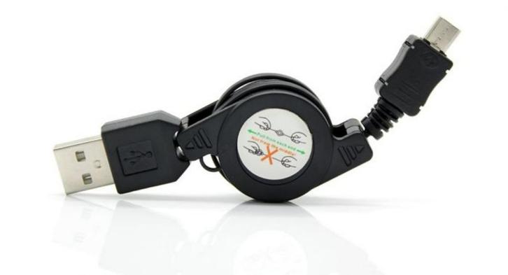 Micro USB kabel oprolbare oplaad kabel 70cm oprolbaar, Telecommunicatie, Mobiele telefoons | Toebehoren en Onderdelen, Nieuw, Snoer of kabel