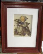 M.I.Hummel meisje met geitje 3D schilderijtje, Minder dan 50 cm, Ophalen of Verzenden, Zo goed als nieuw, Schilderij