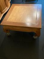 Opiumtafel teakhout Gratis, Huis en Inrichting, Tafels | Salontafels, Ophalen, 100 tot 150 cm, Teakhout, 50 tot 100 cm