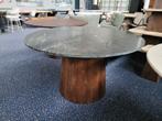 Eettafel Maxim echt marmer en mangohout 130cm, Ophalen of Verzenden, Nieuw
