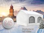 Winter! Partytent 4x3 meter huren 10-18 personen, Ophalen, Nieuw, Verjaardag
