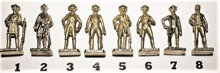 28ch-Ferrero kinder surprise metal BERÜHMTE WESTMÄNNER serie, Verzamelen, Verrassingseieren, Zo goed als nieuw, Overige typen