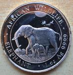 Somalia Elephant 2022 - 1 Oz. puur zilver - nice price, Ophalen of Verzenden, Overige landen, Losse munt, Zilver