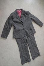 60% wol dameskostuum in grijze visgraat, Ophalen, Kostuum of Pak, Maat 46/48 (XL) of groter, Zo goed als nieuw