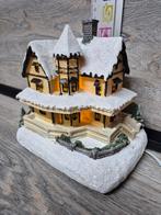 Kerstdorp huis met verlichting kersthuisjes, Diversen, Kerst, Ophalen of Verzenden, Zo goed als nieuw