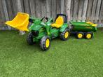 John Deere 7930 traptrekker met voorlader en aanhanger, Kinderen en Baby's, Ophalen, Zo goed als nieuw, Overige merken, Met kar of aanhanger