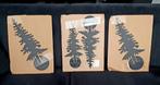 3 x metalen zwarte kerstboom 40 cm hoog ieder, Ophalen, Nieuw
