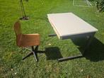 Oud school bureau + stoel, Kinderen en Baby's, Kinderkamer | Tafels en Stoelen, Ophalen of Verzenden, Gebruikt, Tafel(s) en Stoel(en)