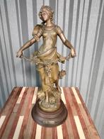 Auguste Moreau - Amphitrite Beeld - Spelter, Ophalen of Verzenden