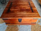 Vierkante salontafel, koloniale stijl, Huis en Inrichting, Ophalen, Gebruikt, Vierkant, 50 tot 100 cm