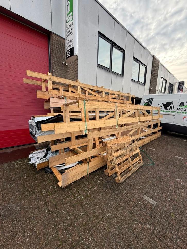 Houten Balken en Pallets - Diverse Afmetingen, Doe-het-zelf en Verbouw, Hout en Planken, Gebruikt, Balk, Overige houtsoorten, 300 cm of meer