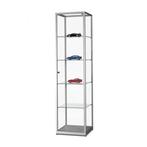 Vitrine kast gezocht, 100 tot 150 cm, Zo goed als nieuw, Glas, 25 tot 50 cm