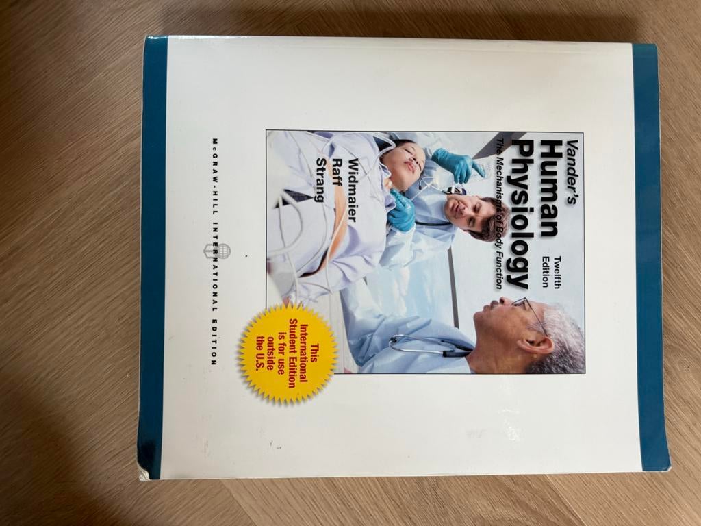 Vander's Human Physiology - 12e editie, Boeken, Studieboeken en Cursussen, Ophalen, Beta, Zo goed als nieuw, HBO