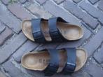 GRATIS VERZENDEN ZWARTE LEREN ARIZONA BIRKENSTOCKS MT 39, Slippers, Verzenden, Zwart, Zo goed als nieuw