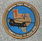 Patch RNLAF 298 SQN Ft Hood Veterans Flight Chinook, Embleem of Badge, Nederland, Luchtmacht, Ophalen of Verzenden