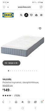 Ikea valevag matras 90 x 200, Ophalen, 90 cm, Eenpersoons, Zo goed als nieuw