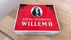 Willem II Extra Senoritas sigarenblikje / sigarendoos, Verzamelen, Rookartikelen, Aanstekers en Luciferdoosjes, Tabaksdoos of Verpakking