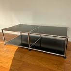 USM Haller salontafel zwart 100x50x29, Huis en Inrichting, Tafels | Salontafels, Ophalen, 50 tot 100 cm, 50 tot 100 cm, Zo goed als nieuw