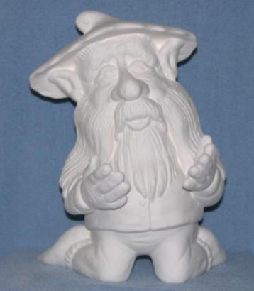 Keramiekbeeld Kabouter Orlon in wit biscuit beschikbaar voor biedingen
