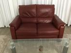 Twee personen bank afkomstig Lederland inclusief salontafel, Huis en Inrichting, Tweepersoons, 75 tot 100 cm, Ophalen of Verzenden