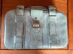 Licht blauwe koffer vintage, Ophalen of Verzenden, Gebruikt, Leer
