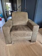 Donkergroene Rigas fauteuil microleder met memory foam, Ophalen, Zo goed als nieuw, 75 tot 100 cm, 75 tot 100 cm