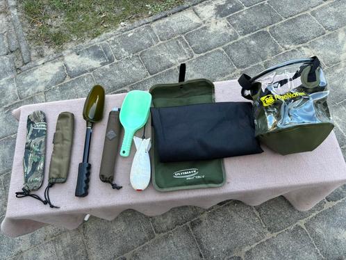 Voerschep, spomb, Ridgemonkey waterbucket, net float nash, Watersport en Boten, Hengelsport | Karpervissen, Gebruikt, Overige typen
