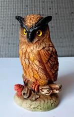 Vintage harsbeeldje van een  uil A. LUCCHESI, Ophalen of Verzenden, Gebruikt, Dier