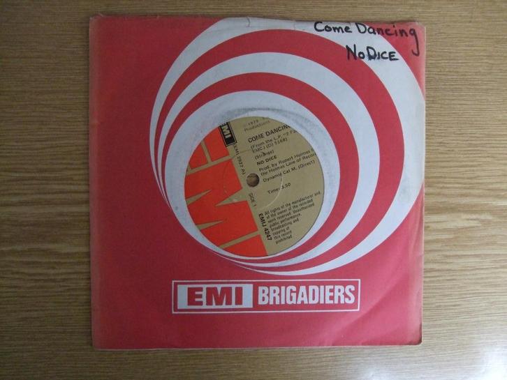 NO DICE    COME DANCING / BAD BOYS, Cd's en Dvd's, Vinyl Singles, Zo goed als nieuw, Single, Pop, 7 inch, Ophalen of Verzenden