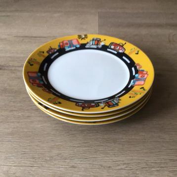 4 borden bord ontbijtbord lunchbord Munckhof taxi  - NIEUW beschikbaar voor biedingen