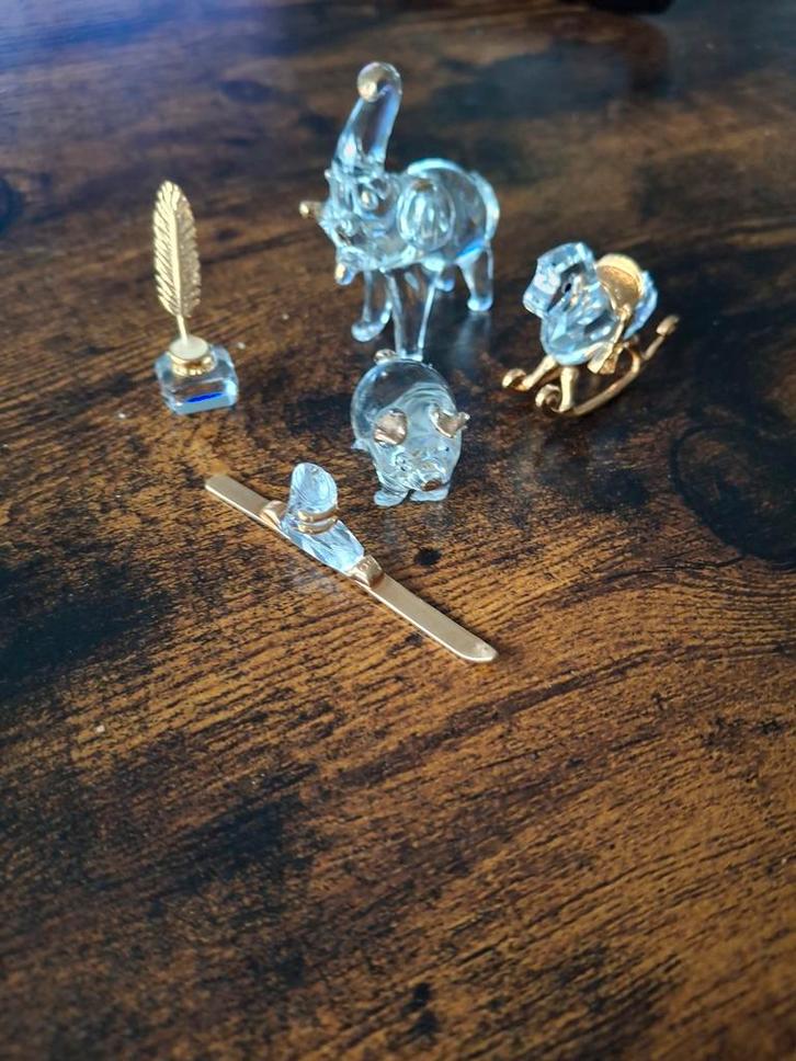 Glazen figuren collectie, Antiek en Kunst, Antiek | Glas en Kristal, Ophalen of Verzenden