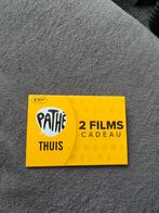 1 x 2 Films Pathé Thuis Cadeaubon, Tickets en Kaartjes, Eén persoon, Cadeaubon, Overige typen