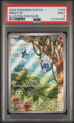 PSA 9 Meditite 153 Stellar Crown, Hobby en Vrije tijd, Verzamelkaartspellen | Pokémon, Ophalen of Verzenden, Zo goed als nieuw