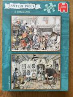 2 Jumbo Legpuzzels Anton Pieck 1000 stukjes, Ophalen of Verzenden, 500 t/m 1500 stukjes, Zo goed als nieuw, Legpuzzel