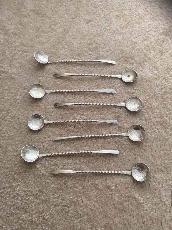Verzetslepeltjes zilver, Antiek en Kunst, Antiek | Bestek, Ophalen of Verzenden