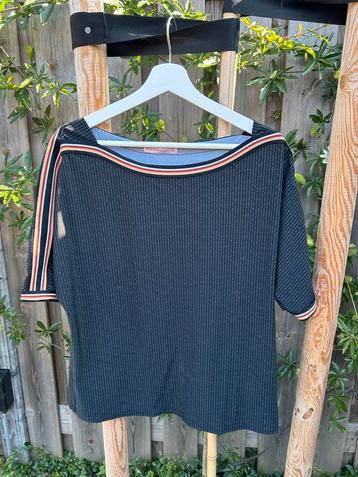 Studio Anneloes shirt XL - Zwart krijtstreep boothals beschikbaar voor biedingen
