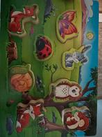 Houten Puzzel met Dieren, 2 tot 4 jaar, 10 tot 50 stukjes, Ophalen of Verzenden, Zo goed als nieuw