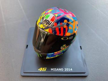 ✅ Valentino Rossi 1:5 helm 2014 Misano Yamaha YZR-M1 MotoGP beschikbaar voor biedingen