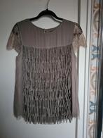 Topje maat S Twinset by Simone Barbieri kaki kleurig, Twinset, Ophalen of Verzenden, Zo goed als nieuw, Korte mouw